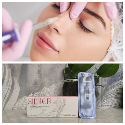 24 mg Hyaluronzuur Wrinkle Fillers Cross Linked HA Hyaluronzuur Injecties Gezicht