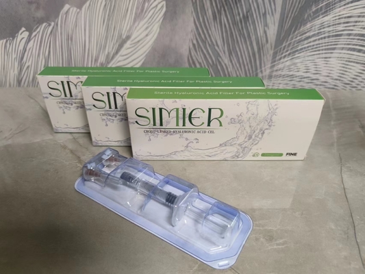 Gezichtsrimpels 1 ml 2 ml Lip Filler Crosslinked Hyaluronic Acid