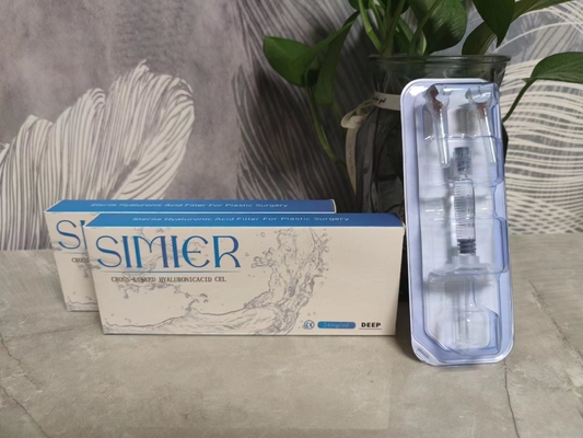Gezichtsrimpels 1 ml 2 ml Lip Filler Crosslinked Hyaluronic Acid
