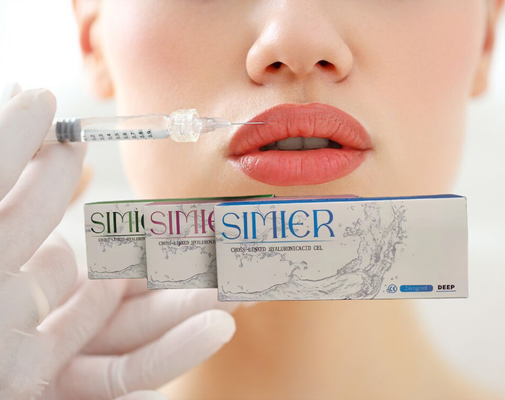 Vrouwelijke huid lip fillers Cross Linked Hyaluronzuur 2ml HA Body Filler
