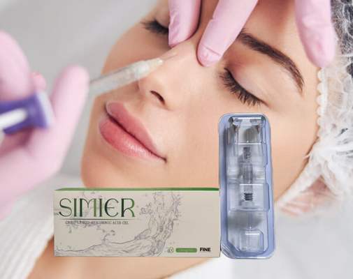 Vrouwelijke huid lip fillers Cross Linked Hyaluronzuur 2ml HA Body Filler
