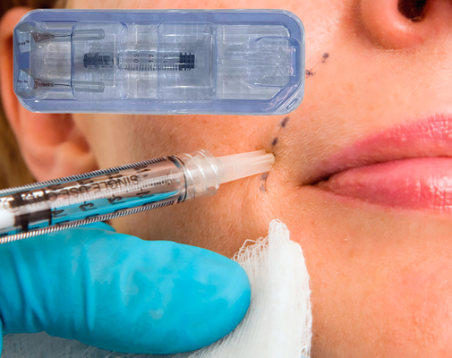 Het kruis verbond Hyaluronic Zure Huidwang Chin Lips Filler