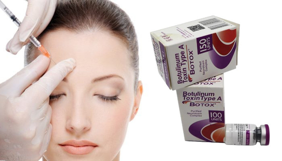 Wit poeder type A botulinumtoxine 100 eenheden Botox voor gezichtsrimpels