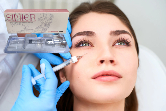 Diep 2 ml 1 ml Hyaluronzuur Lip Fillers Vrouwelijke Injecteerbare OEM ODM